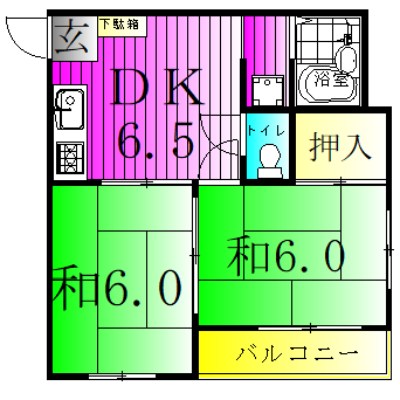 モンシェリー日秀 間取り図