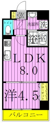 ＲＩＳＥ　ＣＯＵＲＴ　Ｇ＆Ｇ 間取り図