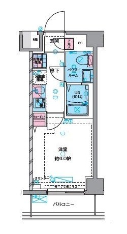 GENOVIAお花茶屋Ⅱ skydarden 間取り図