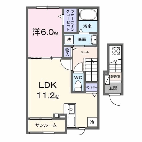 ヴィラーズ　フィールド 202号室 間取り