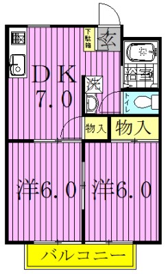 アぺリオ鹿浜２号館 間取り図
