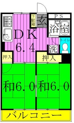 ヴァンベールＦ 間取り図