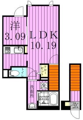CB町屋ミルト 間取り図