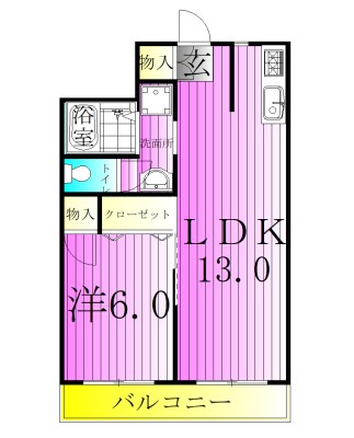 第一日東ハイツ 間取り図