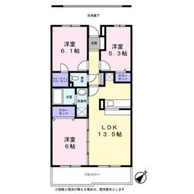 ルミエール・シーズ参番館 206号室 間取り