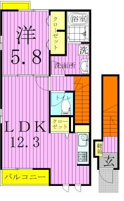 アフェール・江北 間取り図