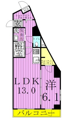クローネ北千住 間取り図