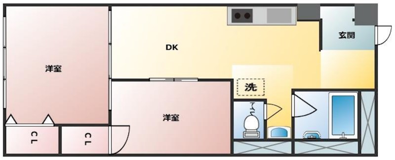 関屋ステーションハイツ 間取り図