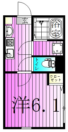 リュクスマンション北千住 間取り図