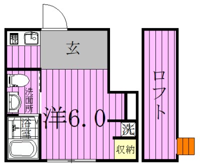 グランシャレー梅島２  間取り図