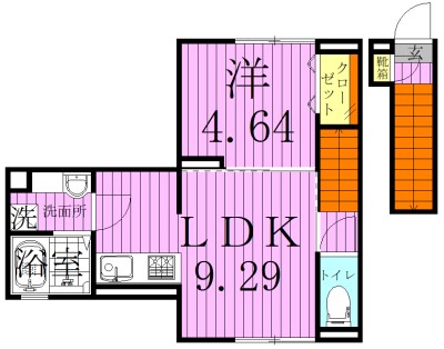 La Fleur（ラ　フルール） 間取り図