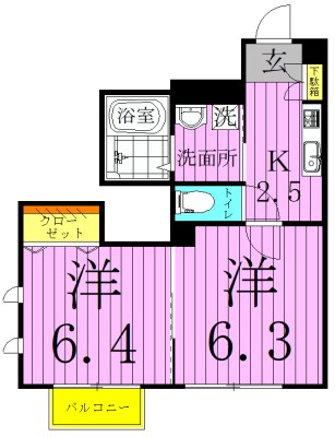 メゾンエスポワール 間取り図