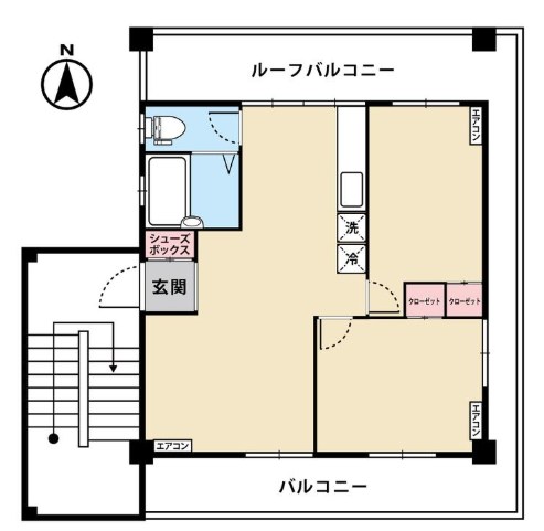 保木間みどりビルⅠ 間取り図