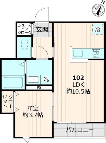 メゾン　モン　ポワール 間取り図