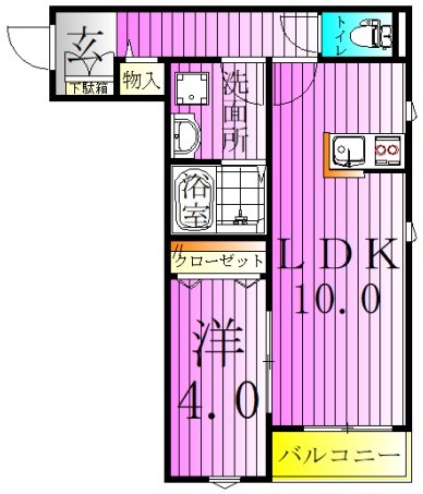 メゾン　モン　ポワール 間取り図