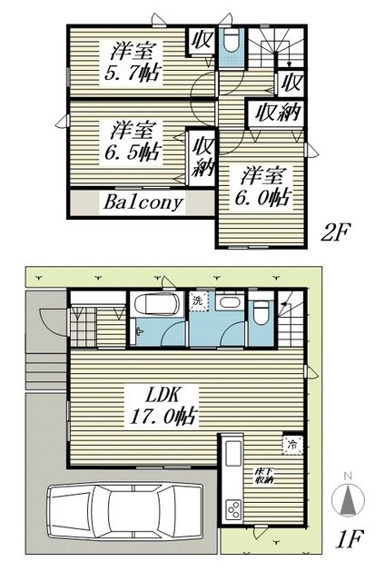 Ｓｕｍａｉ－ｔｏ柏市関場町０１ 間取り