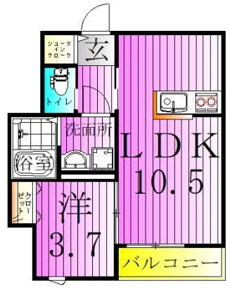 メゾン　モン　ポワール 間取り図