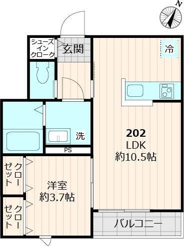 メゾン　モン　ポワール 間取り図