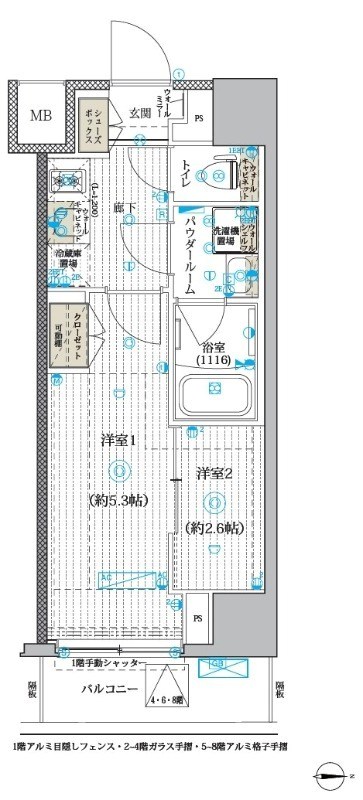 ブライズ亀有 間取り図