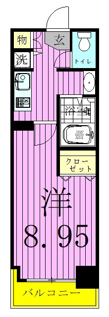 アレグレット千住宿 間取り図