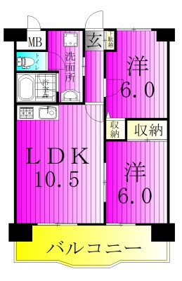 ブライトステージ南柏 間取り図