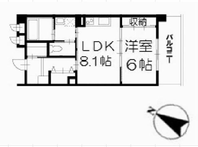 南柏ポラール・コート 203号室 間取り