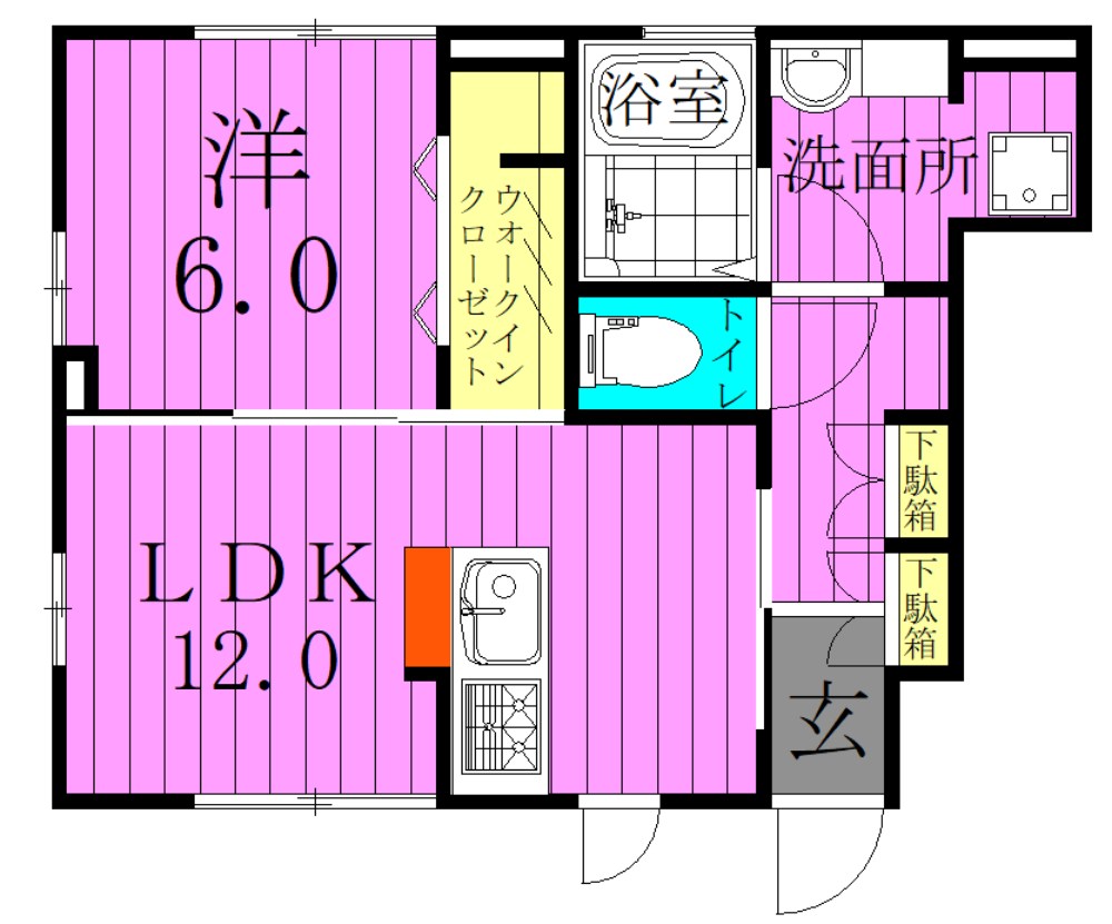 サニーフラット　 間取り図