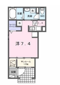 ファイオレフト　ノース 101号室 間取り