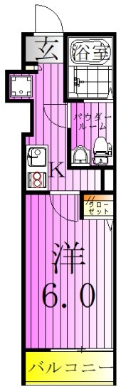 サザンフロント六町 間取り図