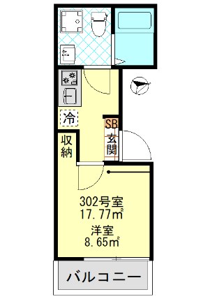 プルミア梅島 間取り図