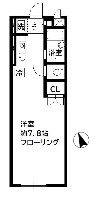 ディアコート松戸中央Ⅱ 102号室 間取り