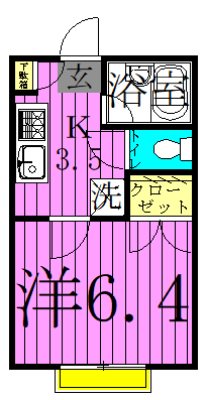 210アパートメントＢ 間取り図