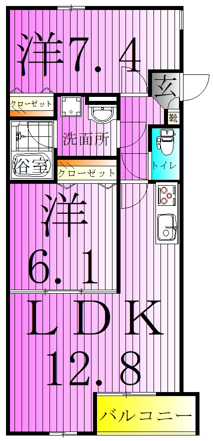 Sky Rokucho　～スカイ　ロクチョウ～ 間取り図