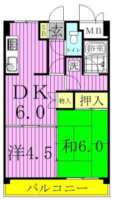 プラザホワイトＡ 間取り図