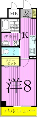 コルソ五反野 間取り図