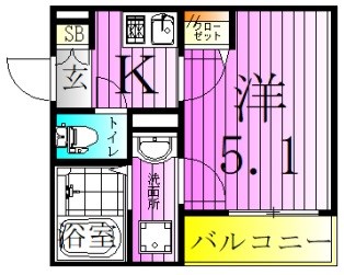CRASTINE西尾久 間取り図