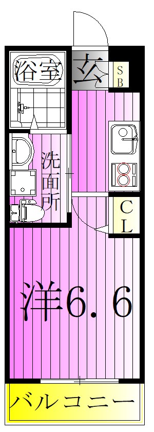 エストゥルース亀有 間取り図