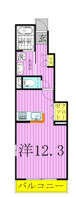 メゾン　ベル 104号室 間取り