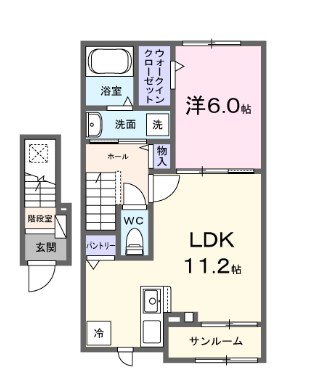 ヴィラーズ　フィールド 203号室 間取り
