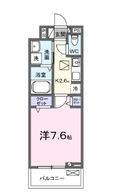マウンテンエミネンスⅦ 104号室 間取り