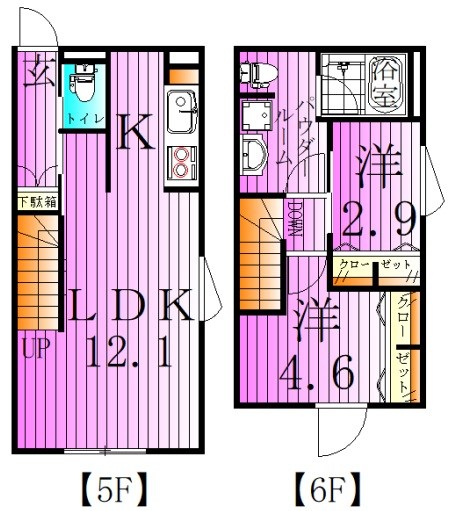アトリオフラッツ北千住サウス 間取り図