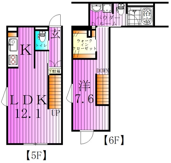 アトリオフラッツ北千住サウス 間取り図