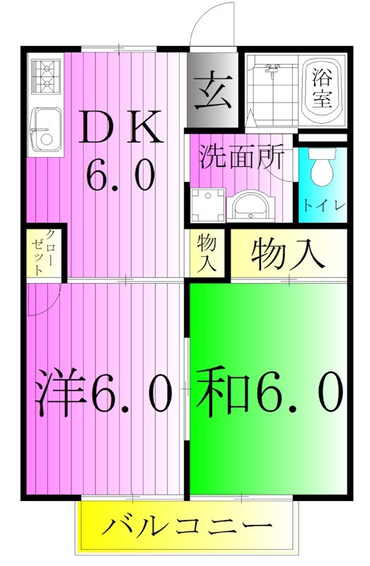 アンジュレ金町 間取り図