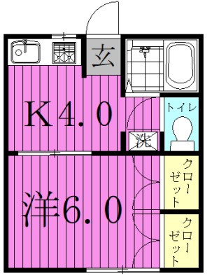 サンハイツマスミ3号館 101号室 間取り