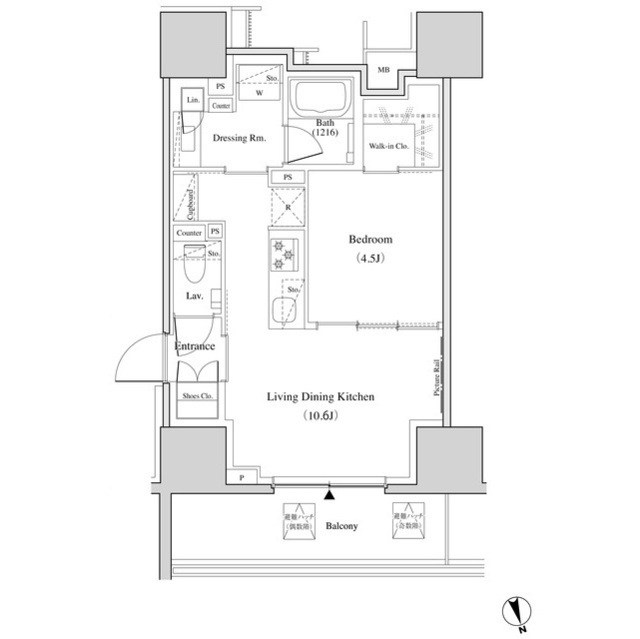 ザ・パークハビオ北千住 間取り図