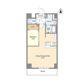 アルファコート谷在家 間取り図