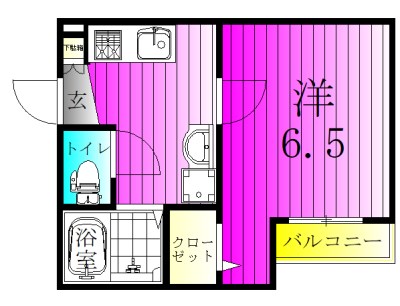 クリスタル南流山 101号室 間取り