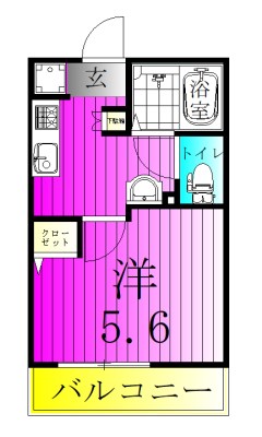 クリスタル南流山 103号室 間取り