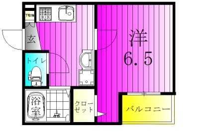 クリスタル南流山 201号室 間取り