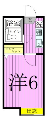 シャンブル綾瀬Ｃ 間取り図
